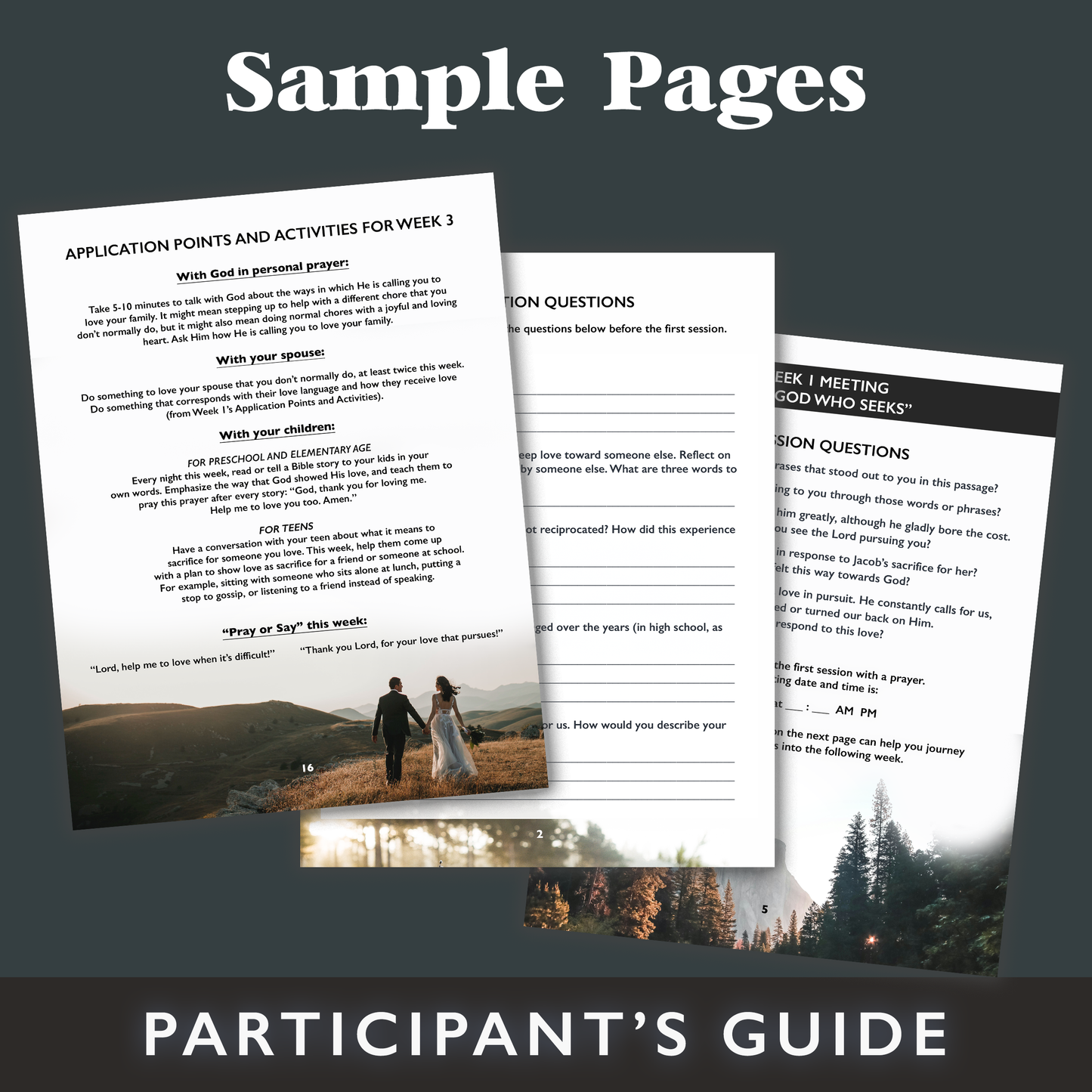 Participant's Guide to "A Love that Pursues" - Men's Series